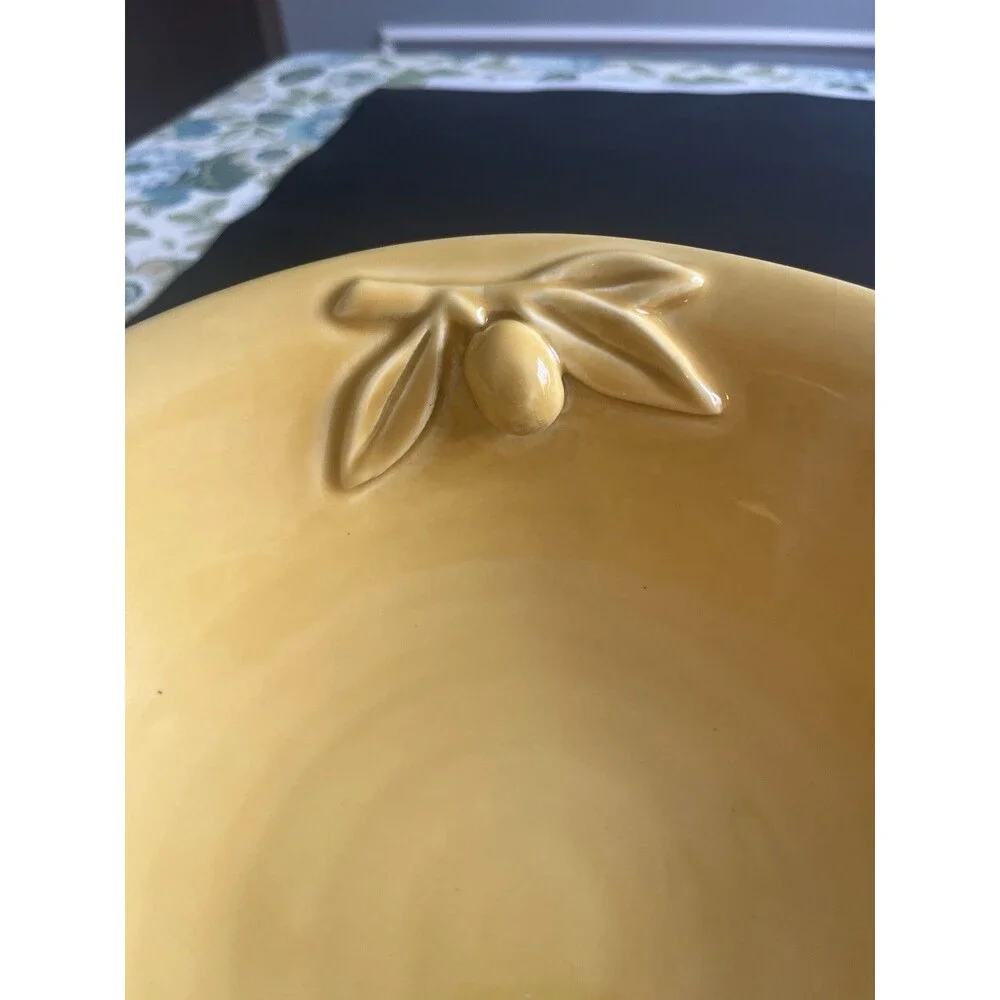 Williams Sonoma Olive Harvest Gold Serving Bowl